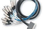 AUDIOSCIENCE CBL1122 NOV-2-2004 AES/EBU 3 XLR In, 2 XLR Out, BNC in/out to mini26 pin Cable